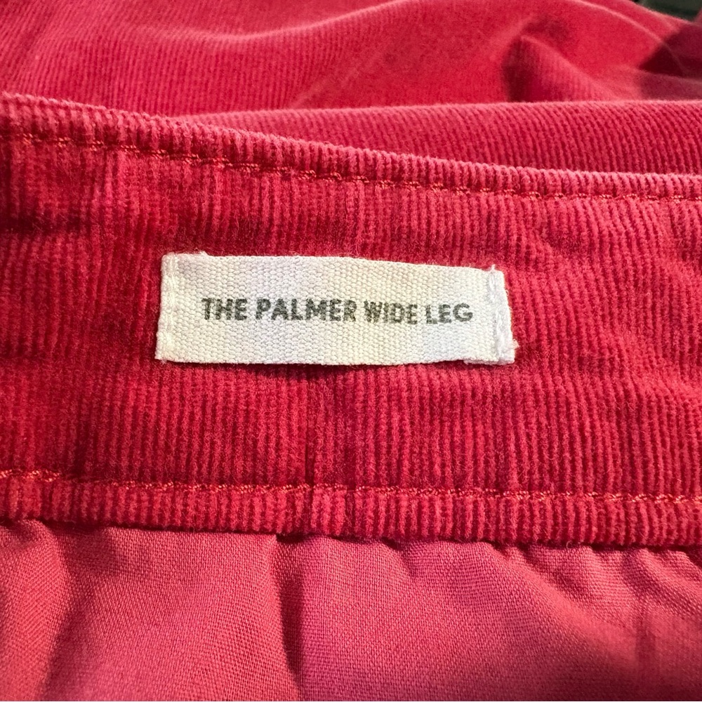 LOFT Palmer wide leg, bright pink, corduroy, sz 14 pant - Picture 2 of 13